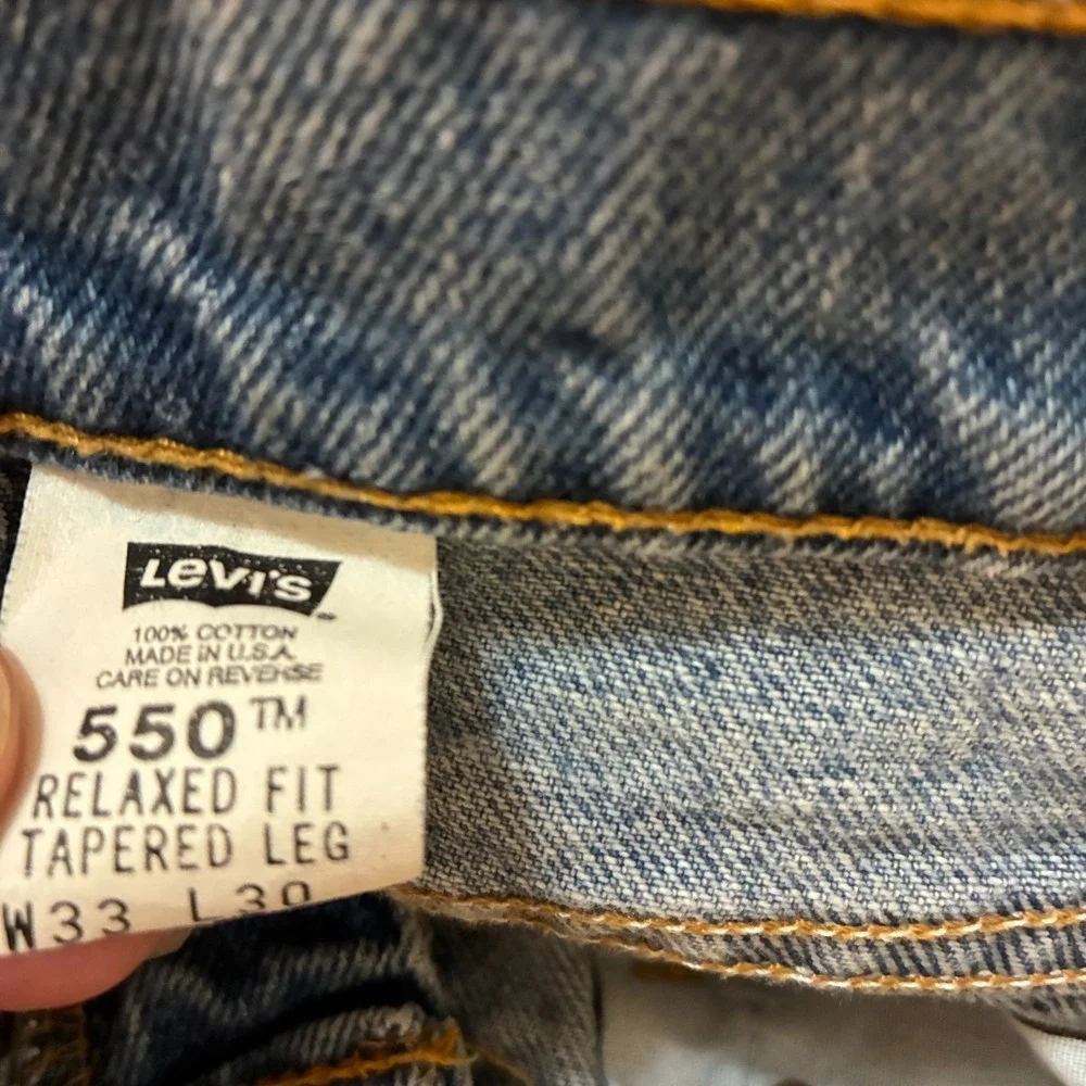 Vtg 90s Levis‎ 550 USA Made Jeans Mens 33x30 (Fits 32x30) Relaxed Fit Work Pants